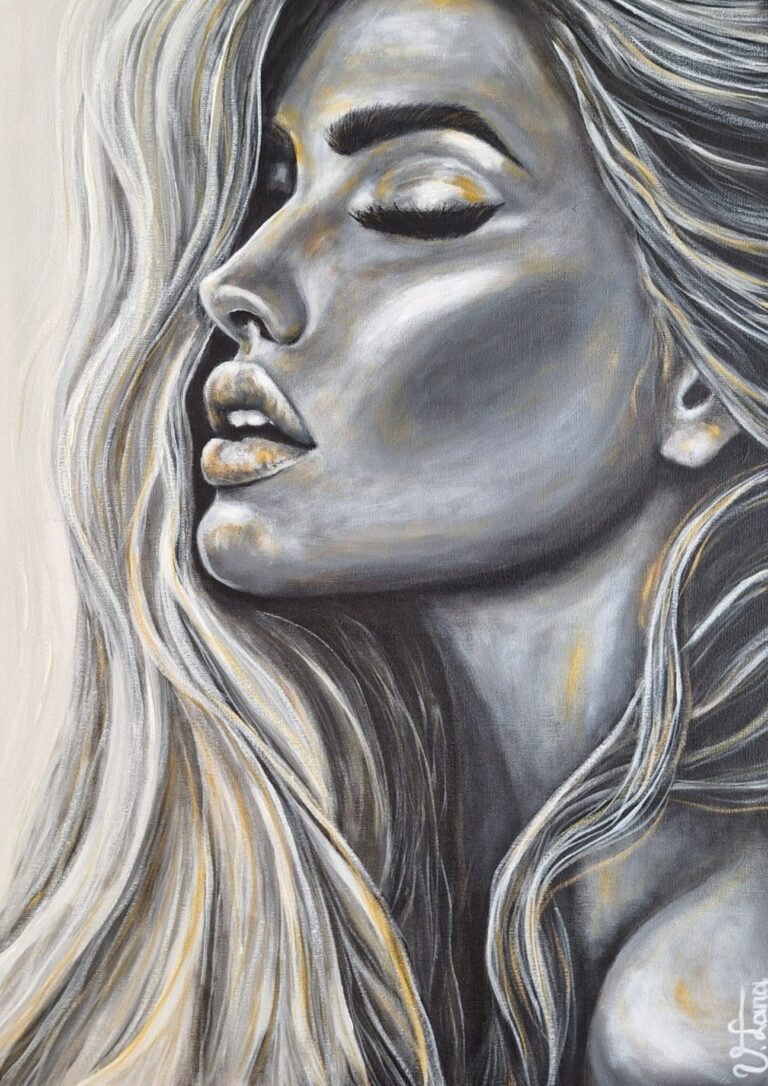 Hand-painting acrylic by Lana Vender