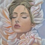 Original oil painting for salon by Lana Vender art