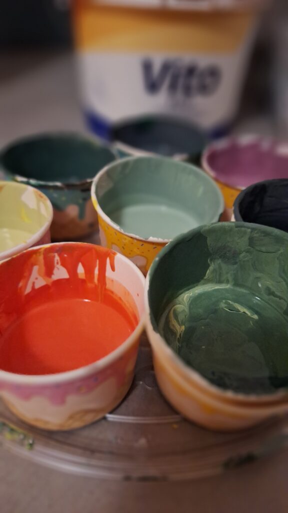 Original floral wall artwork created